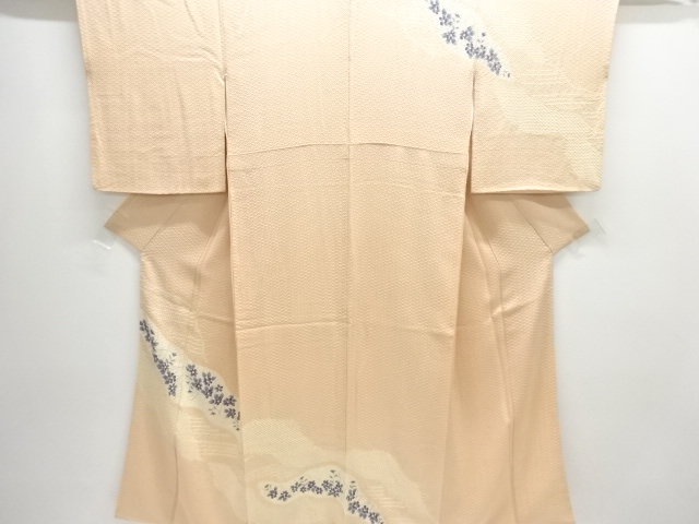 絞り霞に花模様訪問着